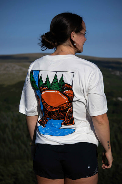 Drift Tee White | Oversized Organic Cotton T-Shirt – LODE Outdoors