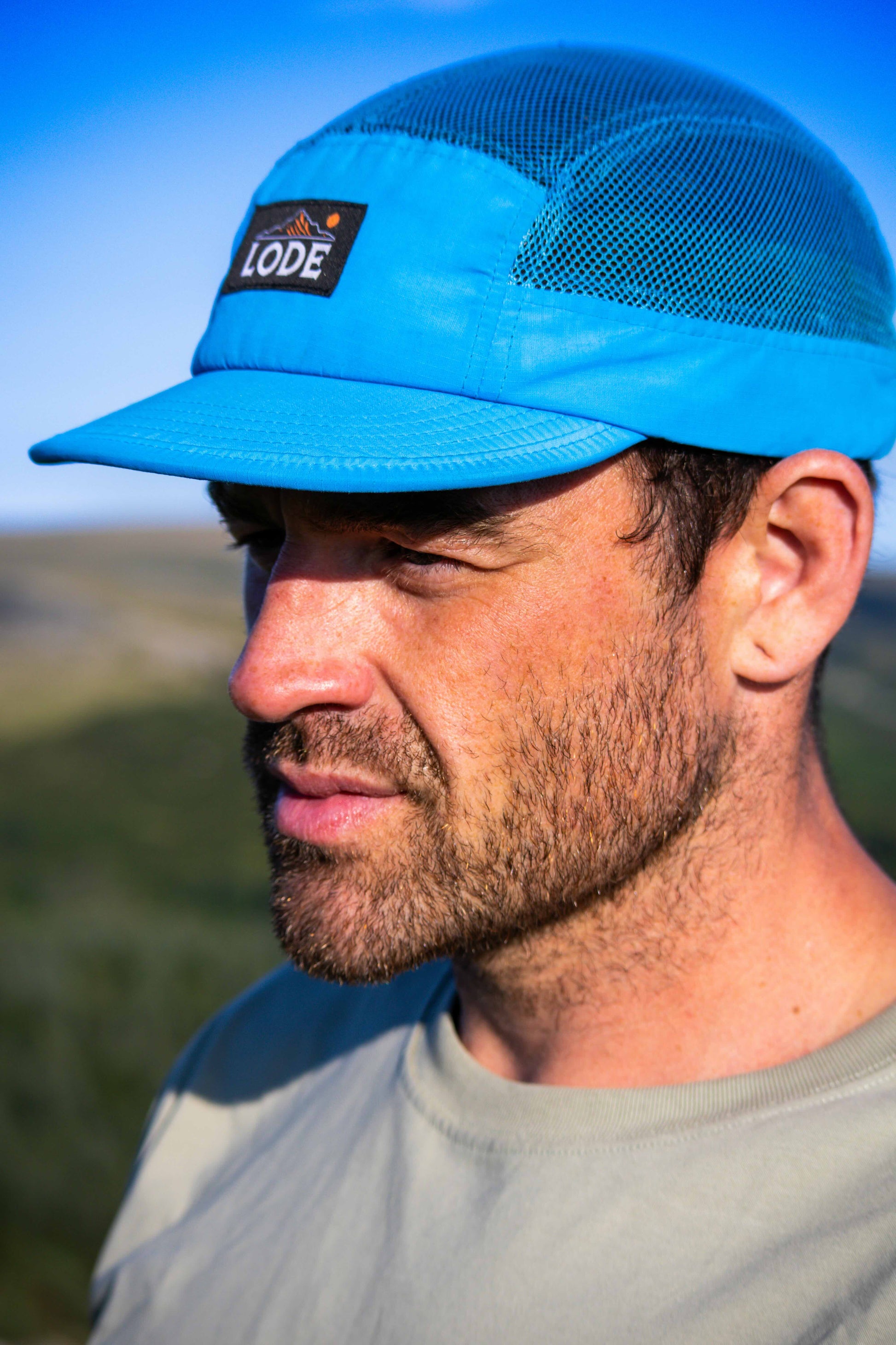 Blue Vellum Cap