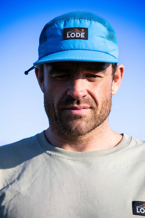 Blue Vellum Cap